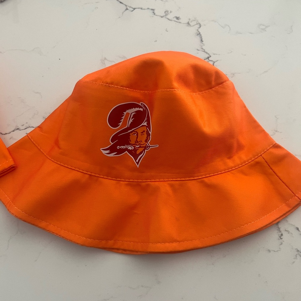 Game day giveaway! Tampa Bay Buccaneers bucket hat, orange with retro logo